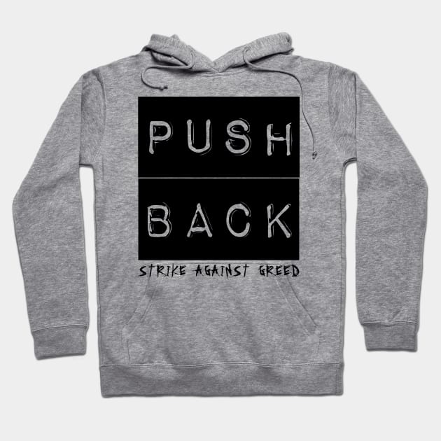 Push Back (black) Hoodie by Spine Film